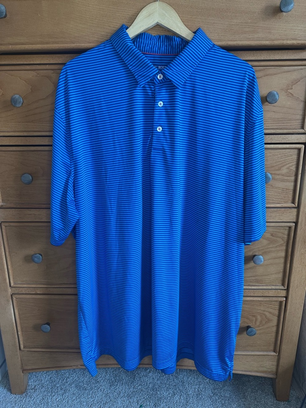 Michel Rouen Performance Polo Mens Big & Tall Size 4XL Stretch Comfort Cooling